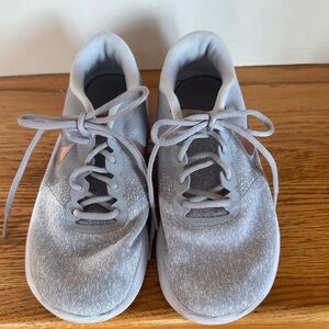 Nike Kids Gray and Pink Sneakers